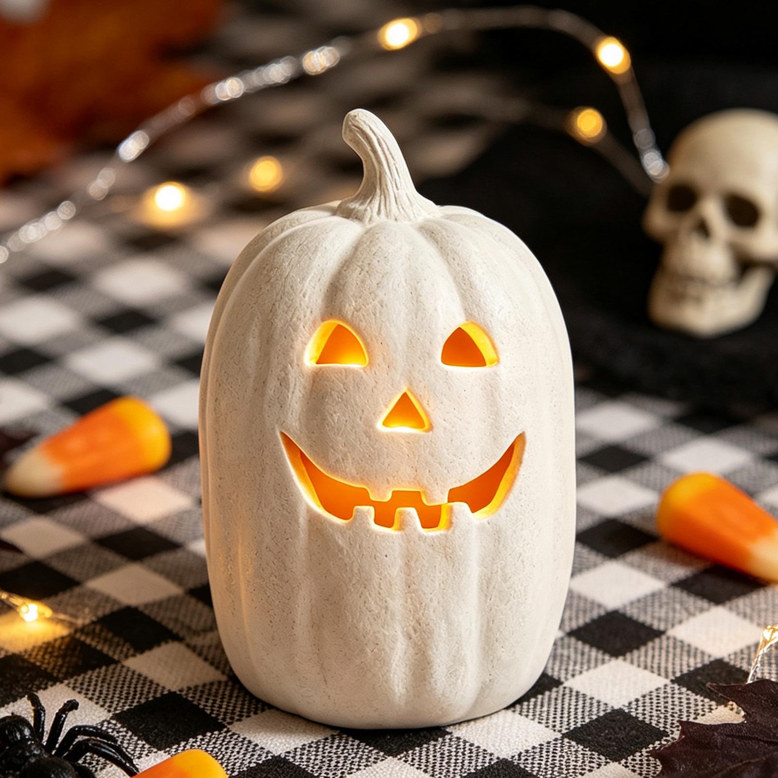 Resin Crafts - Artesanato de Abóboras de Halloween, Lanterna