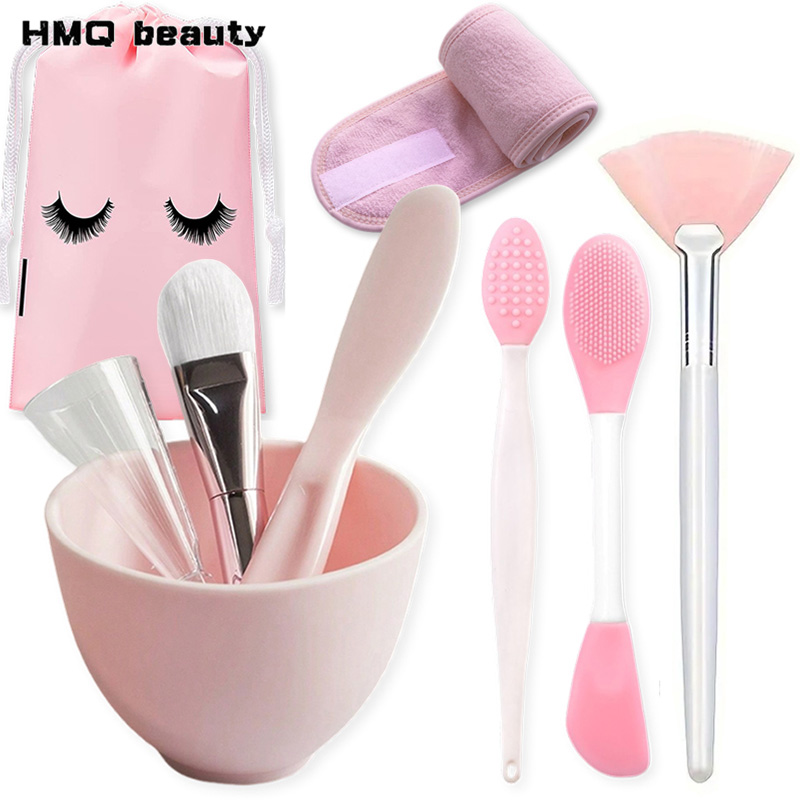 Mixing Cup Silicone - 9 pçs/set Silicone Máscara Facial Conjunto