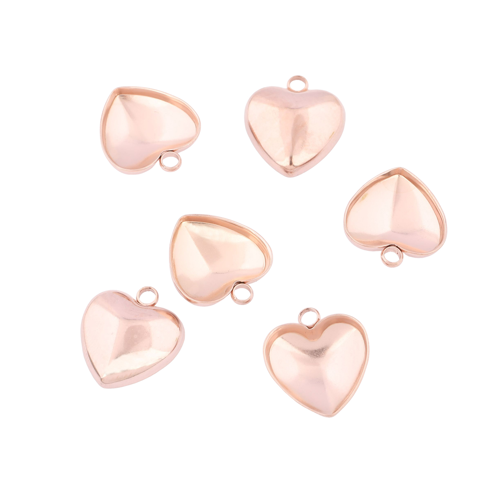 Bezels Set Pendant - 20 peças de aço inoxidável de