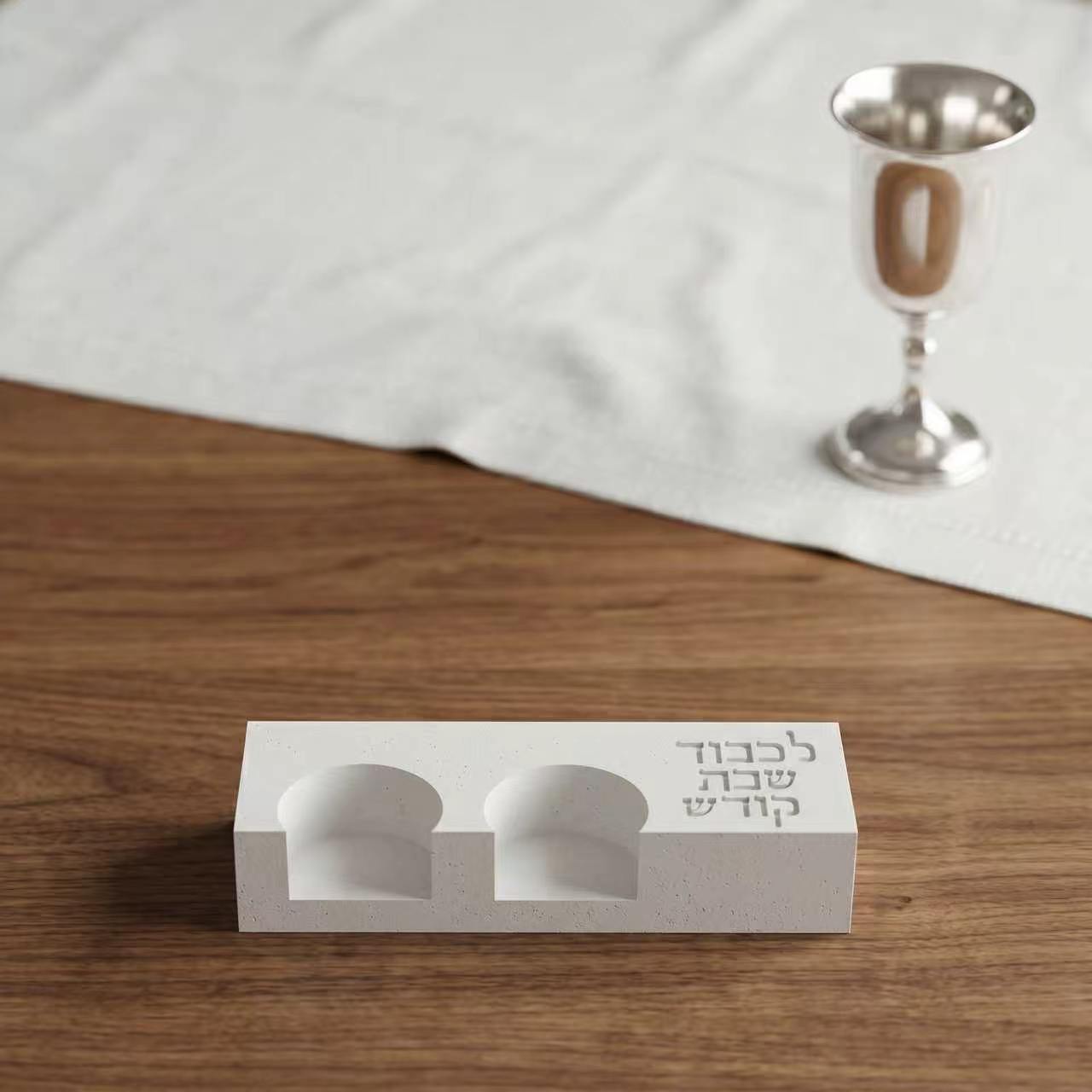 Serving Tray Mold - Molde Moderno para Suporte de Velas