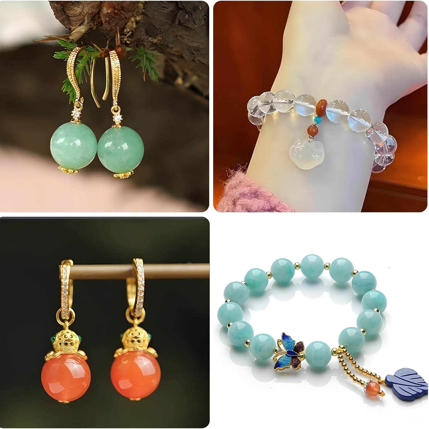Dois moldes esféricos perfurad - Resin Jewelry Kit avaliação e preço