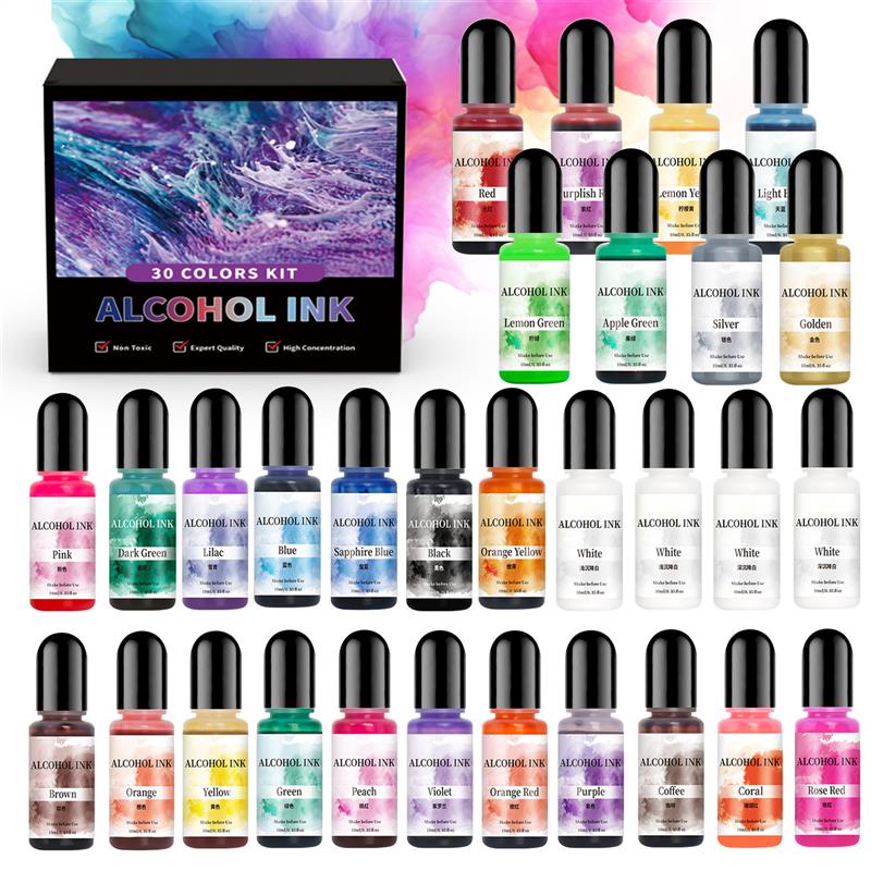 1 conjunto de tinta de arte ál - Resin Dye Alcohol avaliação e preço