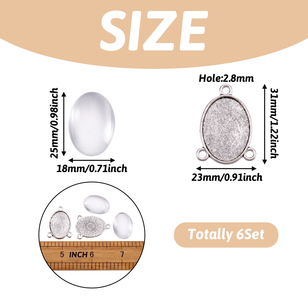 6 conjuntos de bases de caboch - Bezels Set Pendant avaliação e preço