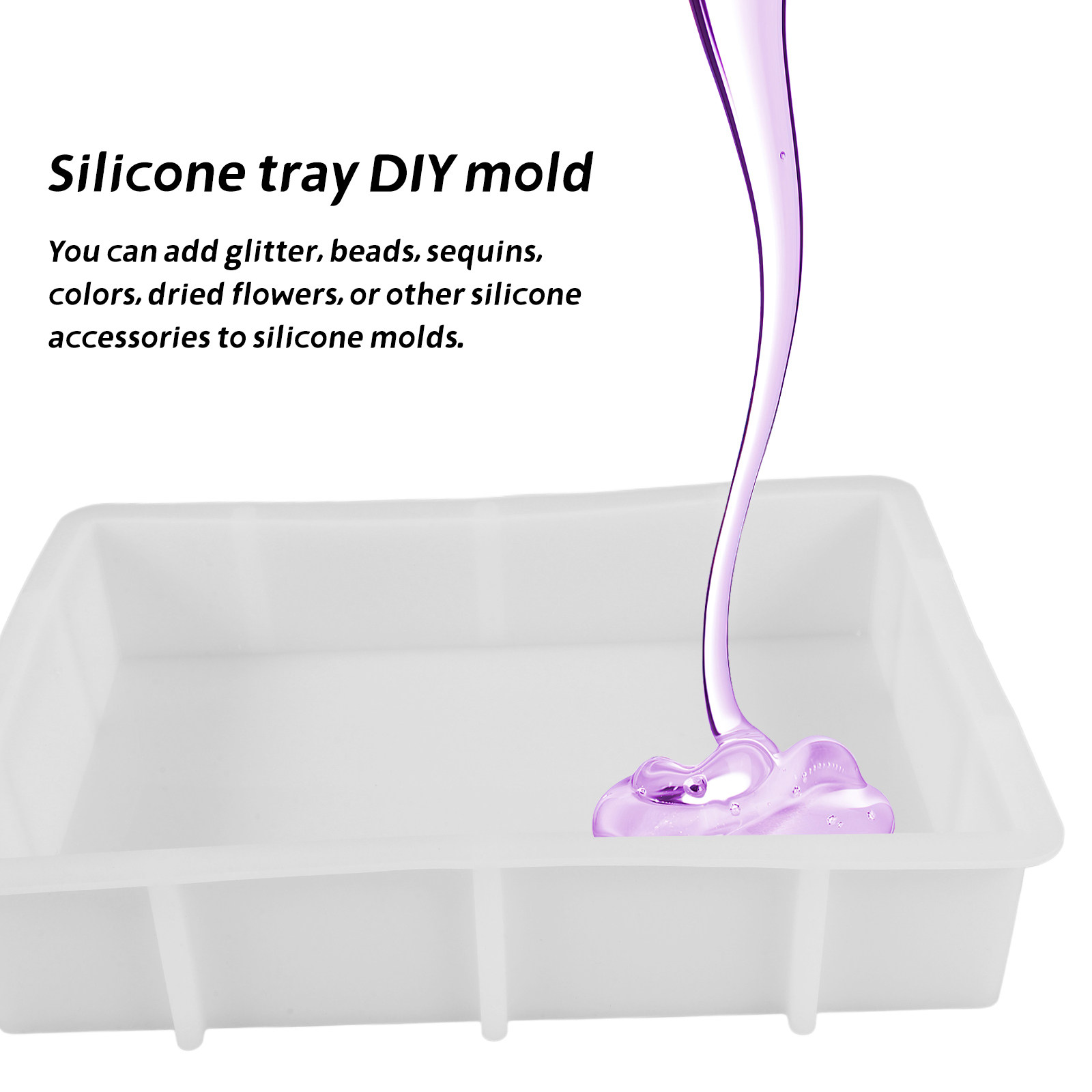 Molde de Silicone Retangular G - Flower Preservation Resin avaliação e preço