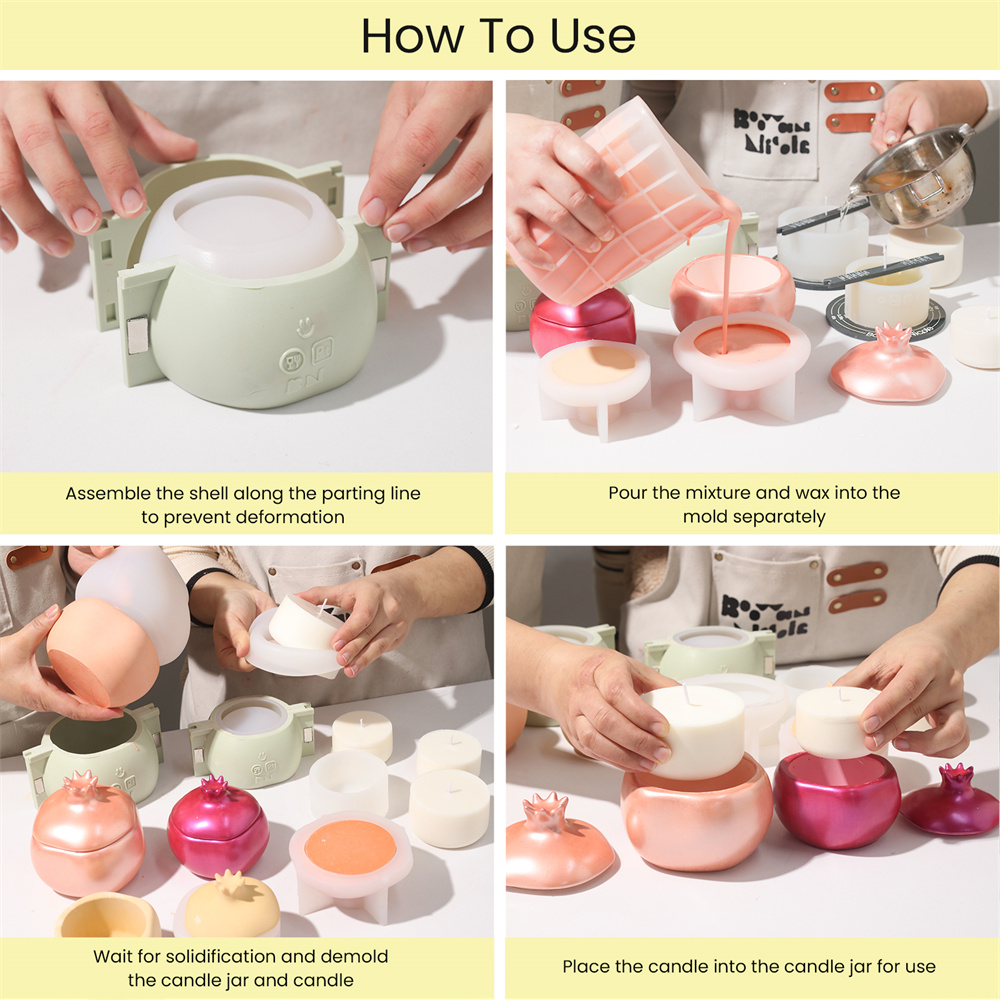 Nicole romã concreto vela jar  - Serving Tray Mold avaliação e preço