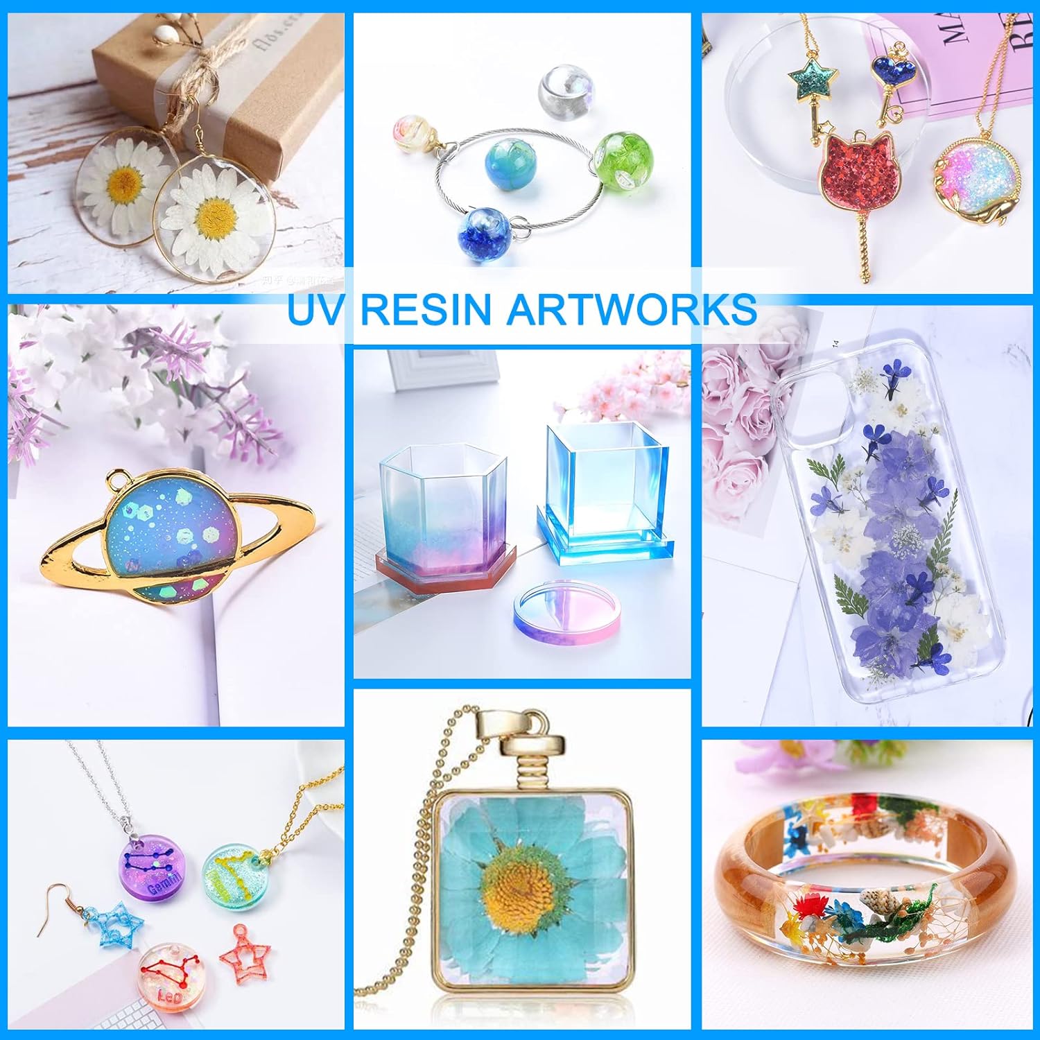 Resina UV Transparente Dura de - Resin Jewelry Kit avaliação e preço