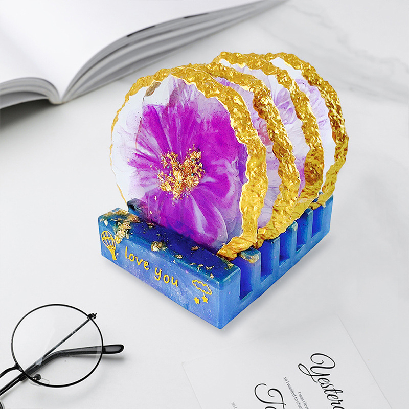 Dm413 drusy coaster resina mol - Resin Craft Ideas avaliação e preço