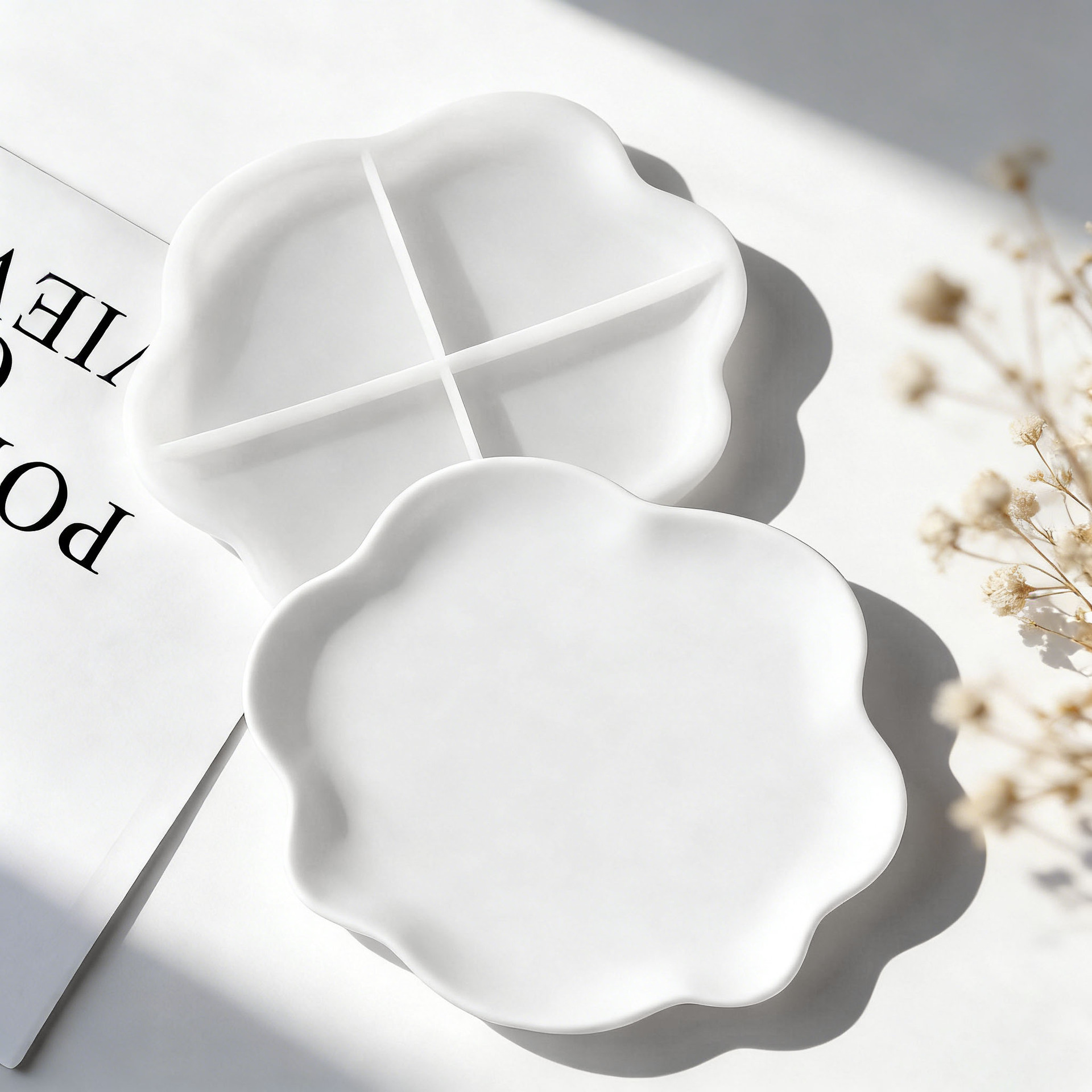 Diy onda geométrica gesso coas - Serving Tray Mold avaliação e preço