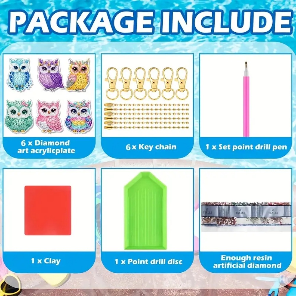 Chaveiro de diamante diy de 6  - Resin Craft Ideas avaliação e preço