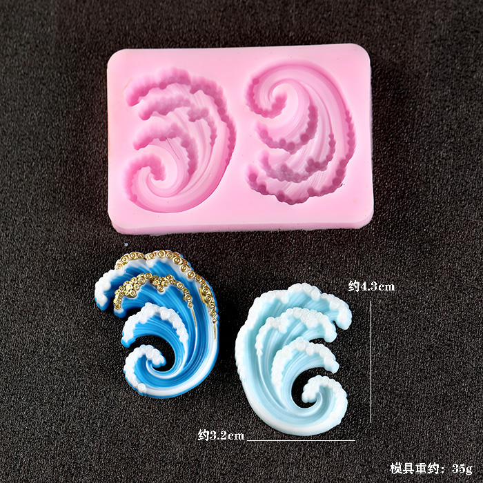 Onda oceano moldes de silicone - Resin Ocean Wave Mold avaliação e preço