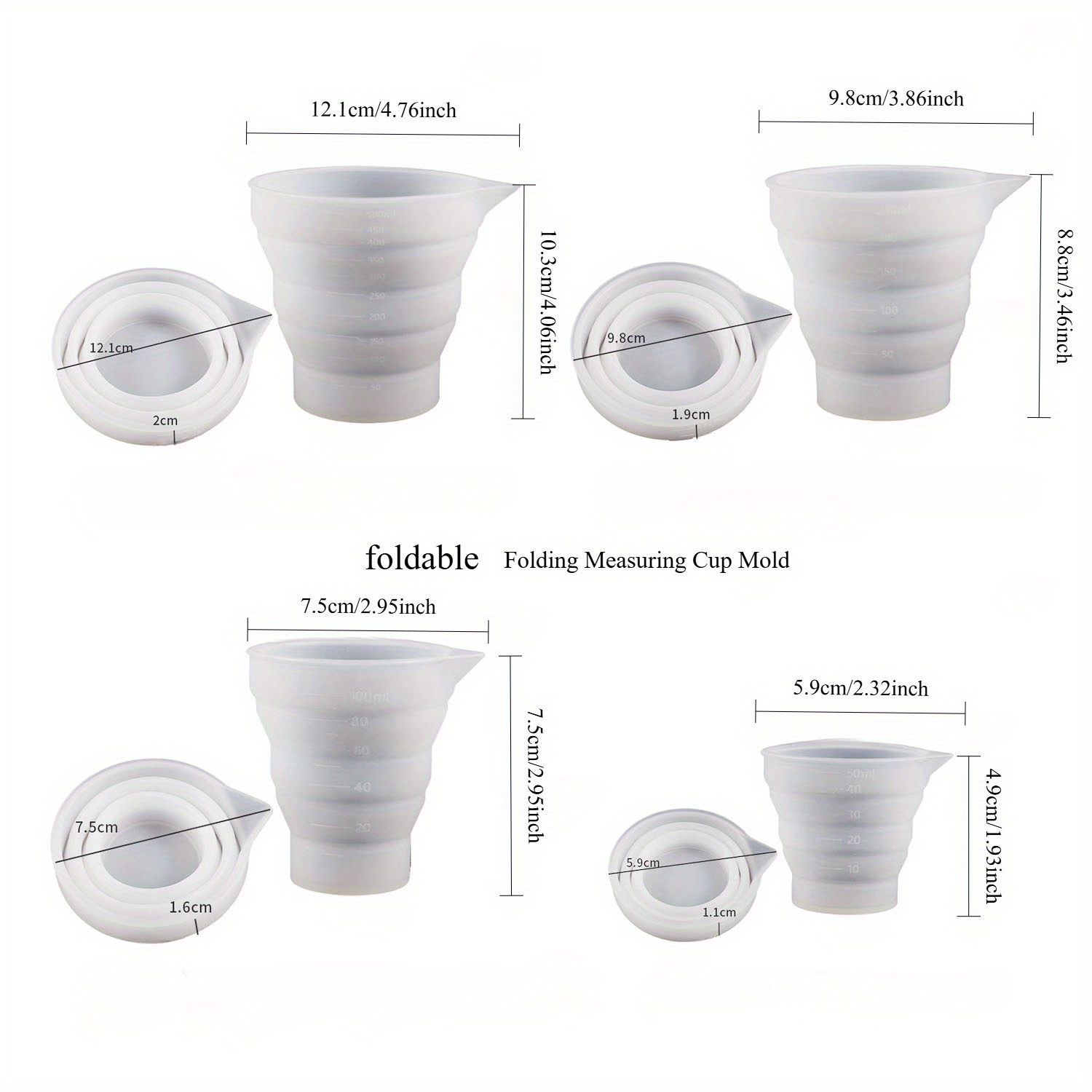Copo Medidor Dobrável de Silic - Mixing Cup Silicone avaliação e preço