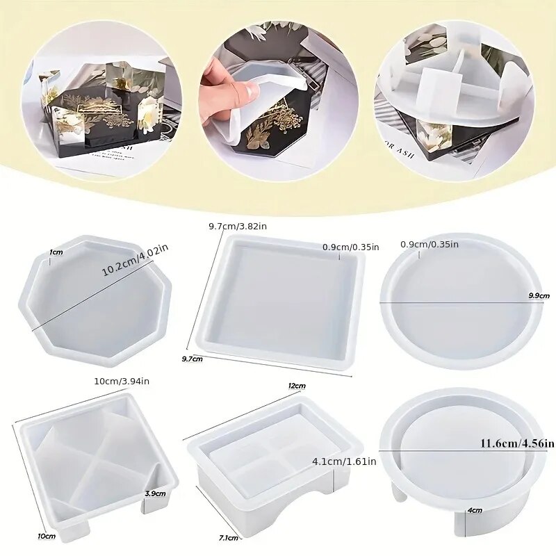 Conjunto de moldes de resina d - Serving Tray Mold avaliação e preço