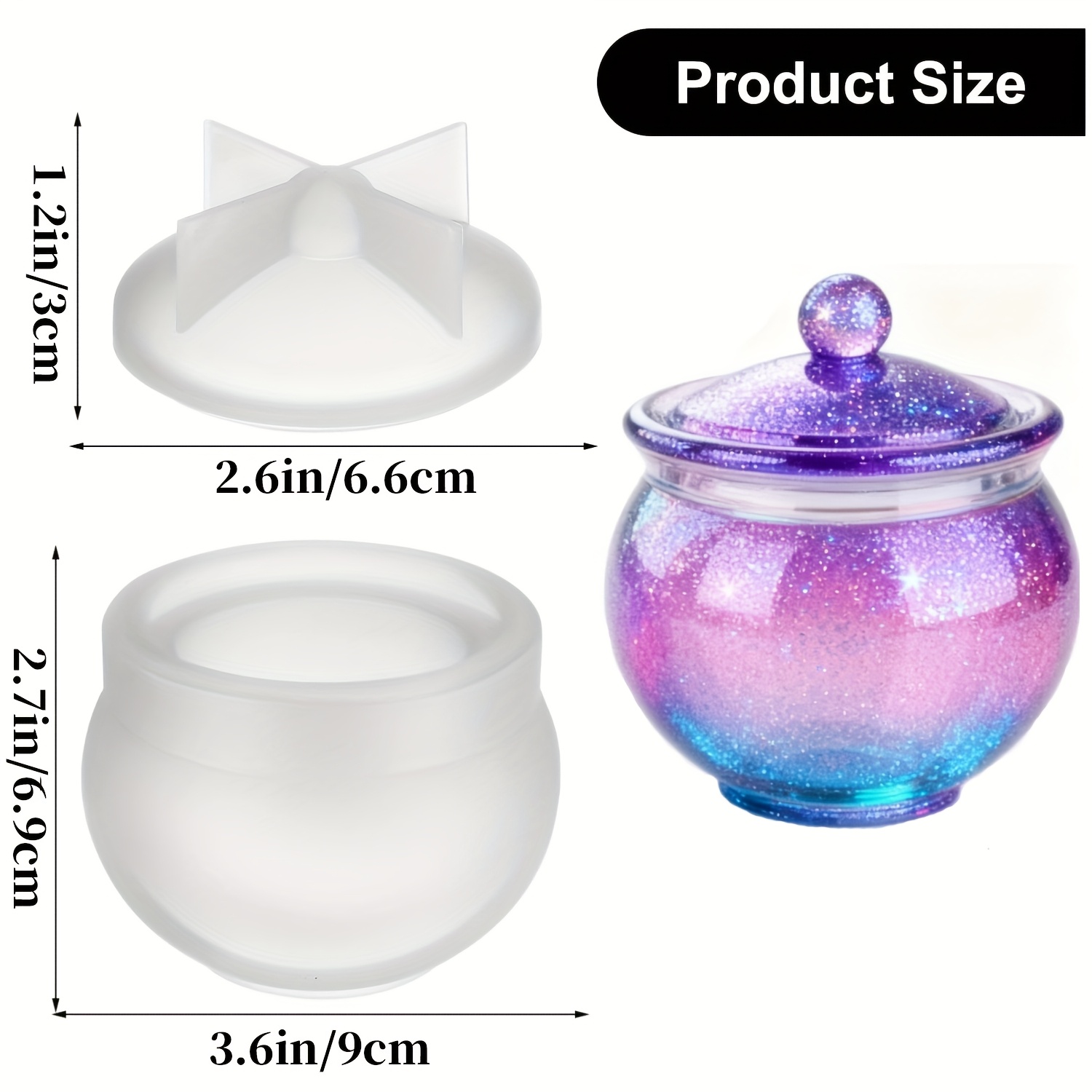 1 conjunto de moldes redondos  - Resin Jewelry Kit avaliação e preço