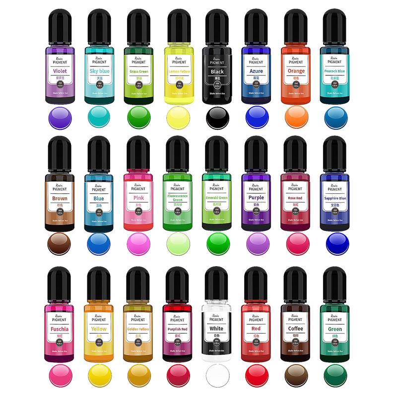 24 cores arte tinta álcool res - Resin Dye Alcohol avaliação e preço
